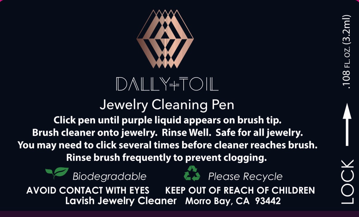 Lavish Click Clean Jewelry Cleaner Pen – Dally + Toil, LLC